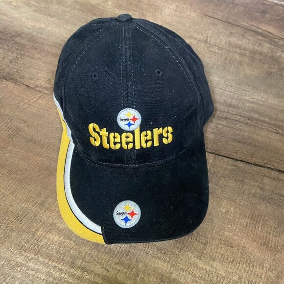Pittsburgh Steelers Game Day Suede Strap Back Hat Adjustable Unisex NFL - Picture 2 of 7